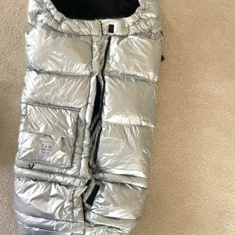 7 a.m. Enfant Stroller & Carseat Footmuff - Silver